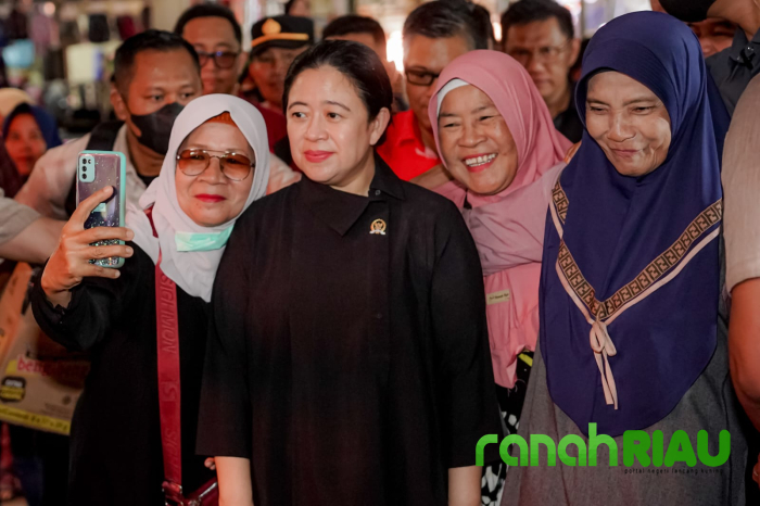 Cek harga Sembako di Pasar Indralaya, Puan soroti Sarpras hingga Kelangkaan Minyakita